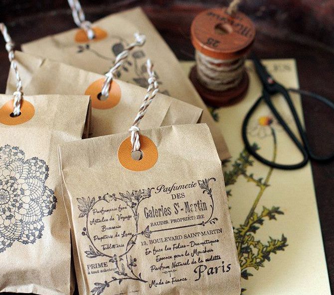 saquinhos de papel kraft